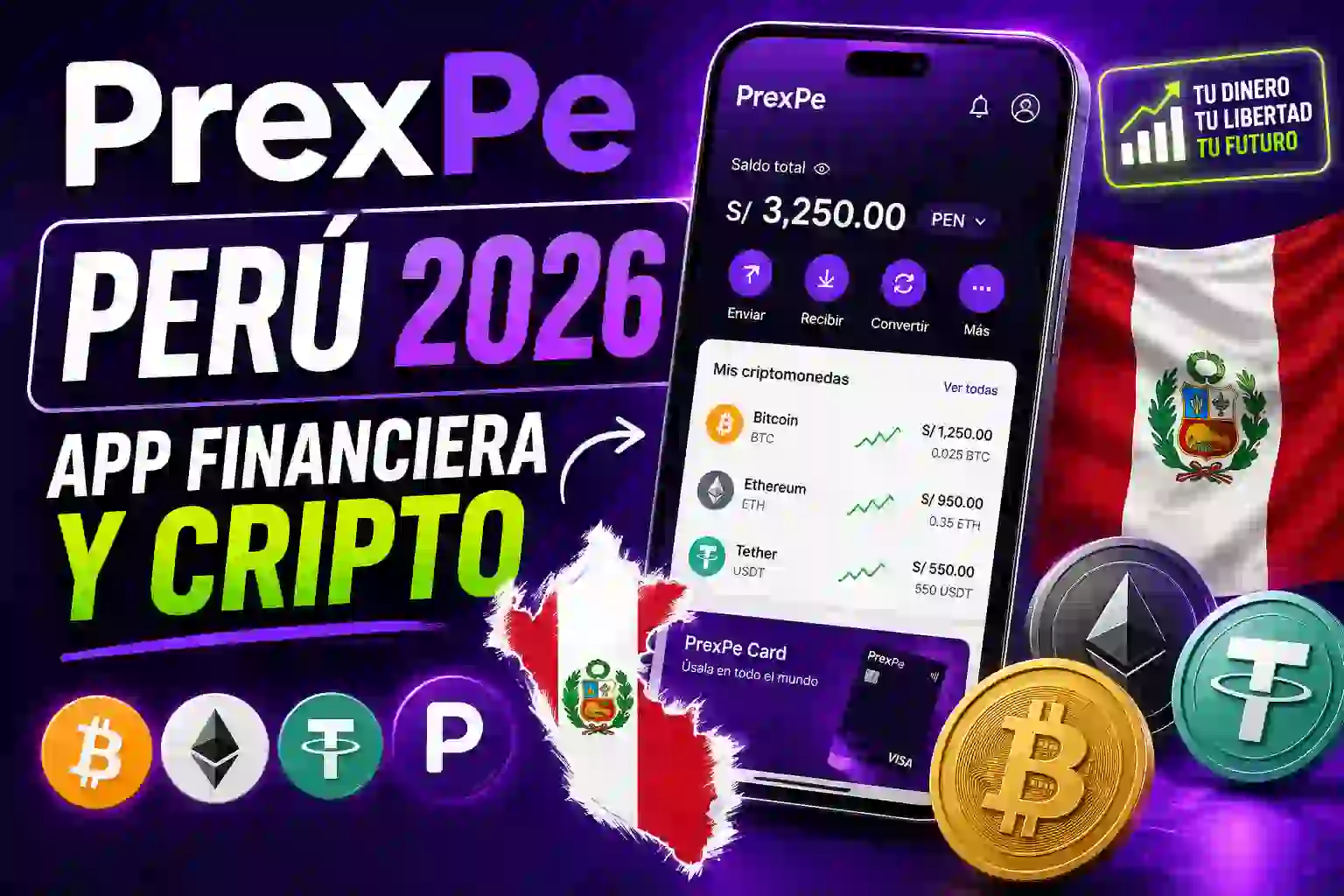 PrexPe Perú 2026: app financiera y cripto