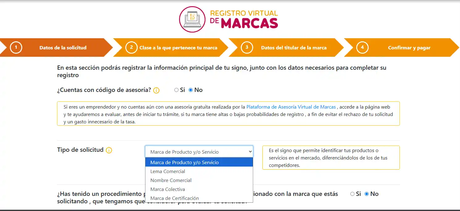 Pasos del registro de marca