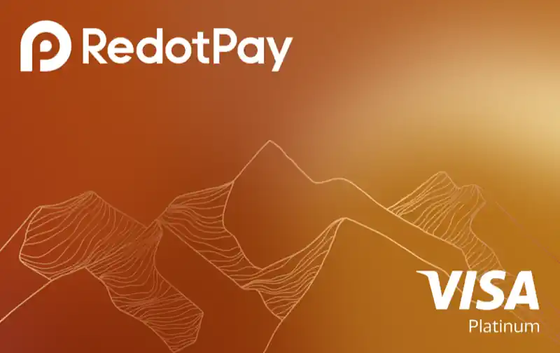 Tarjeta RedotPay de edición Ramadán en tono cobre con Visa Platinum