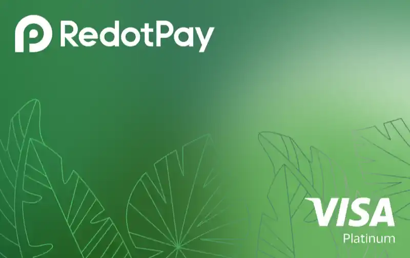 Tarjeta RedotPay de edición Ramadán en verde esmeralda con Visa Platinum
